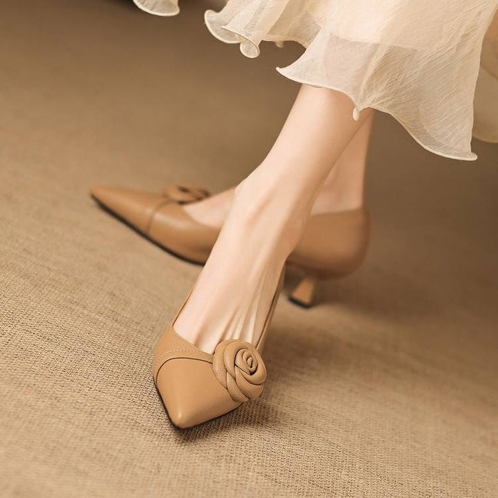 Arisa Genuine Leather Heels