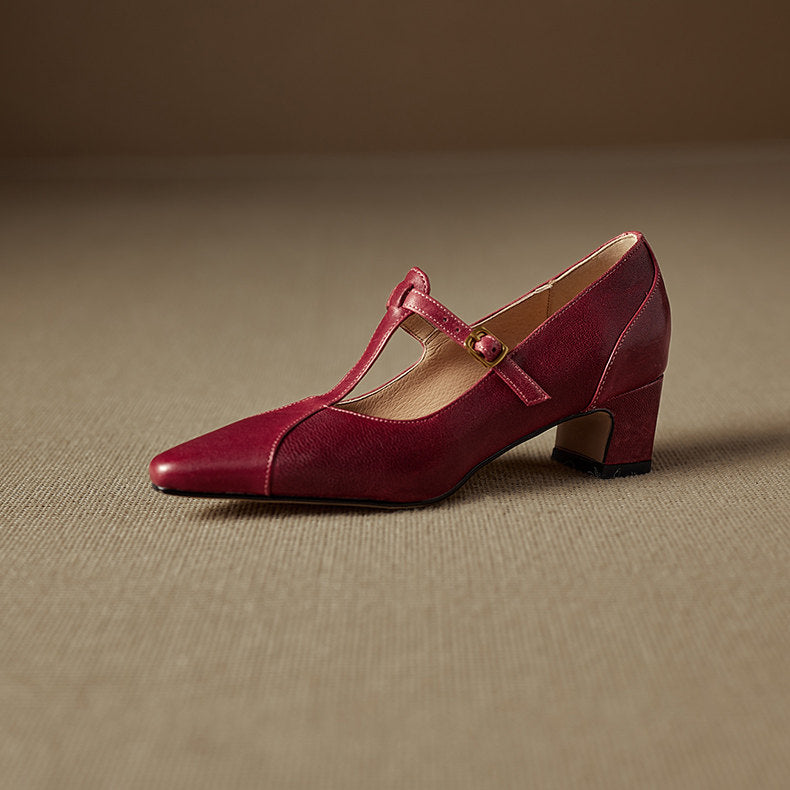 Veloria Genuine Leather Heels
