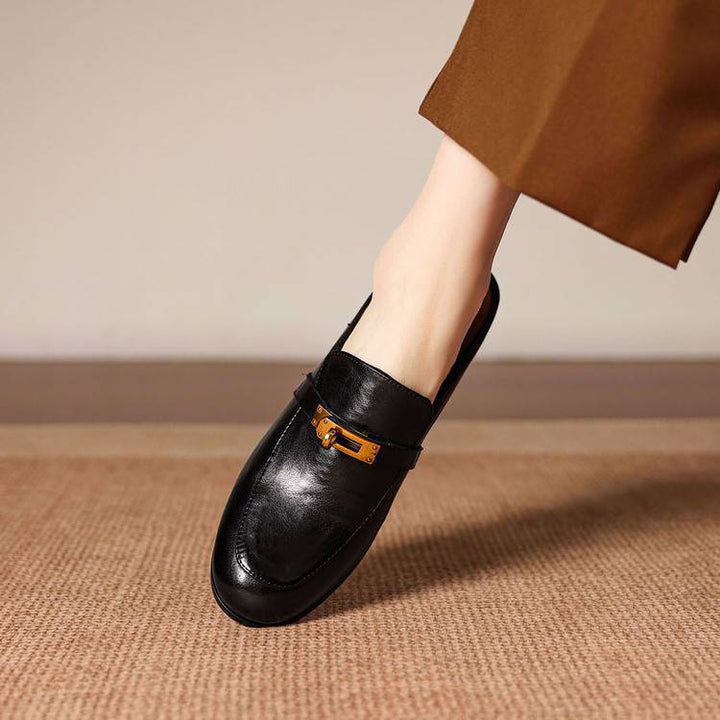 Fiorella Genuine Leather Mules