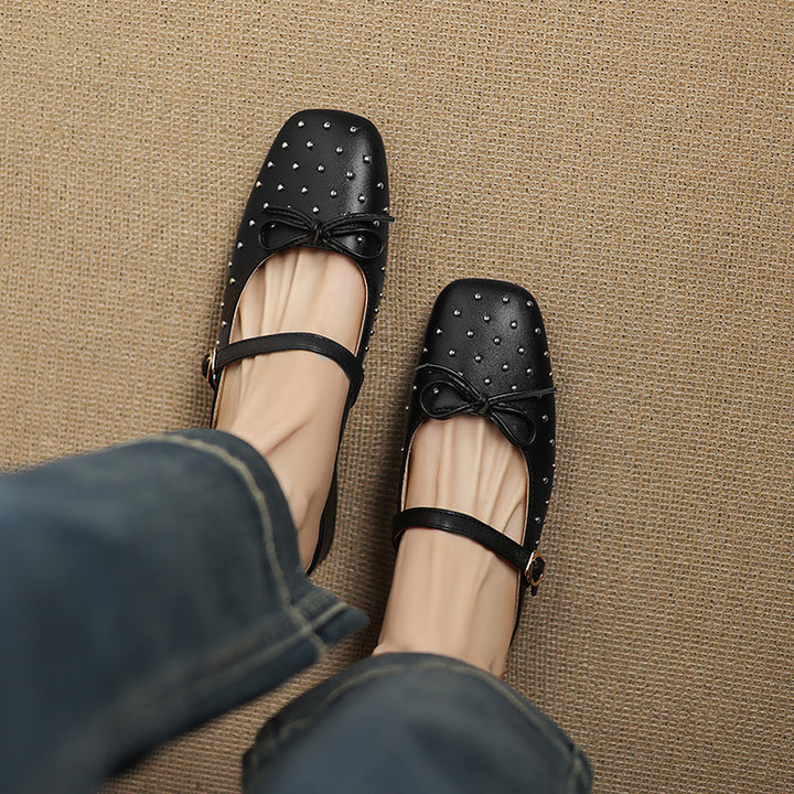 Belle Genuine Leather Mules