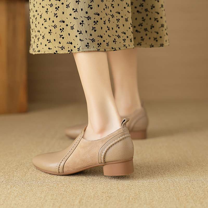 Talia Genuine Leather Flats