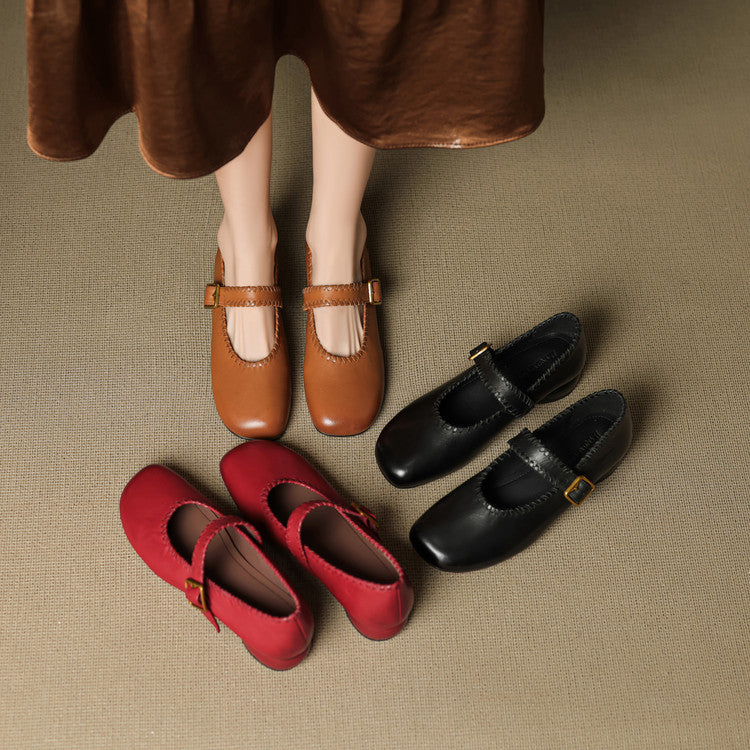 Ilya Genuine Leather Mary Janes