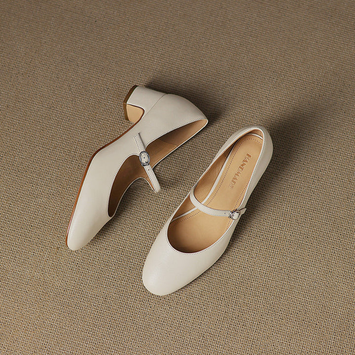 Arelis Genuine Leather Heels