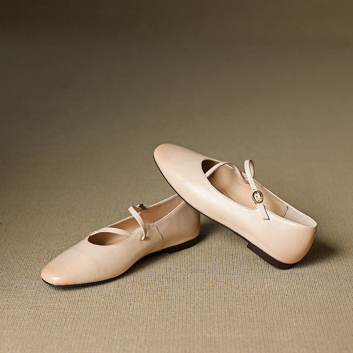 Valla Genuine Leather Flats