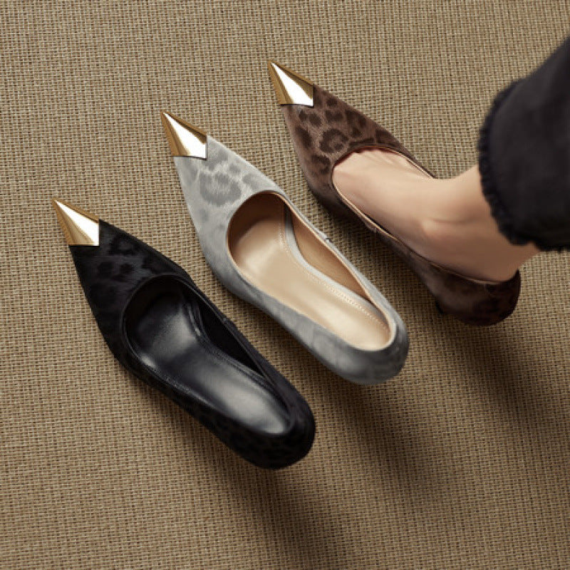Celia Genuine Leather Heels