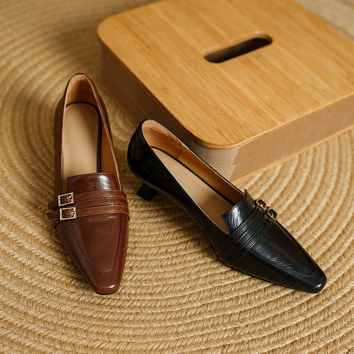 Fienna Genuine Leather Heels