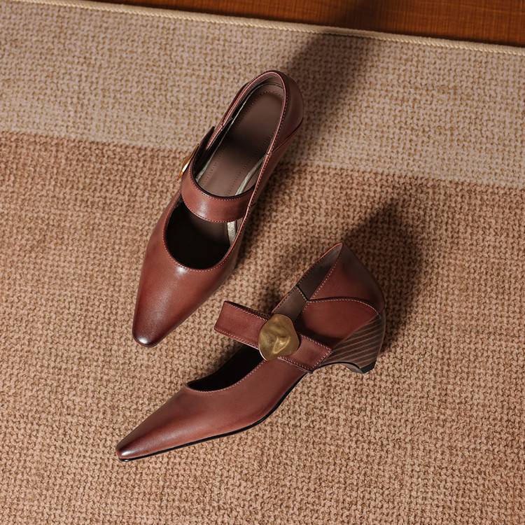 Alysa Genuine Leather Heels