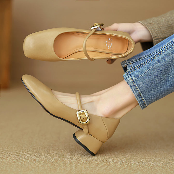 Vira Genuine Leather Heels