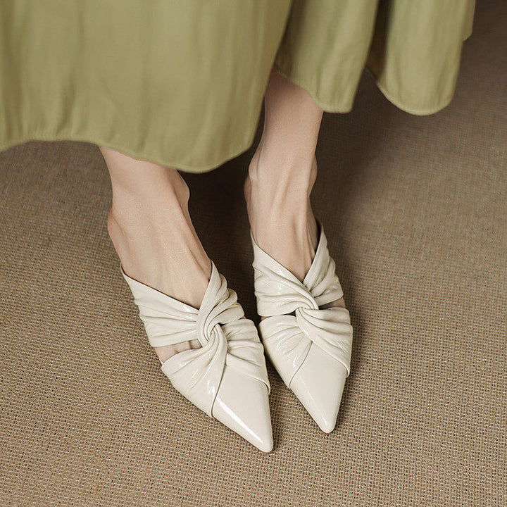 Elvara Genuine Leather Mules
