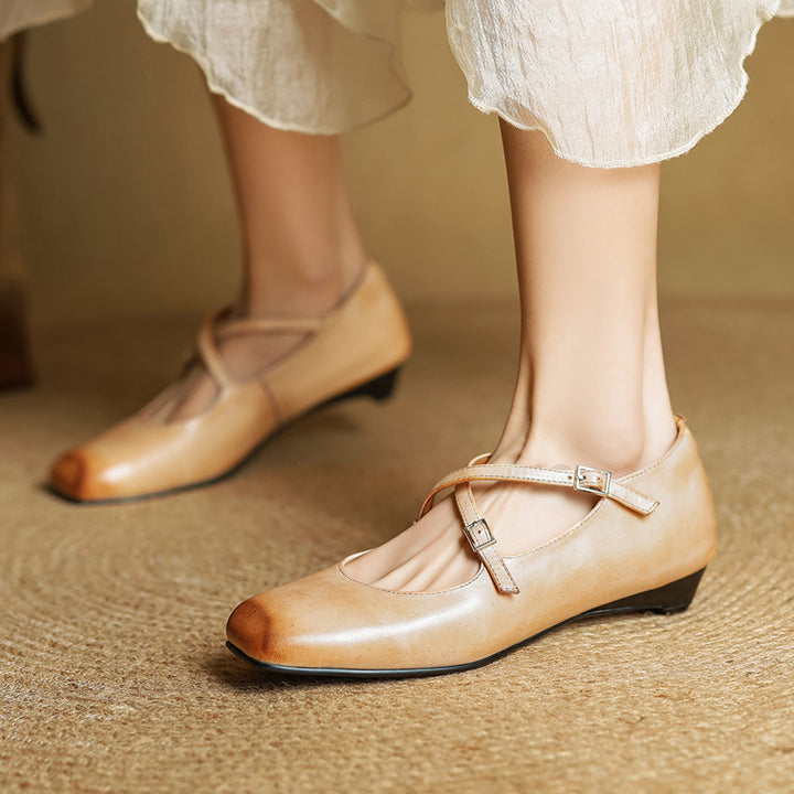 Iria Genuine Leather Flats