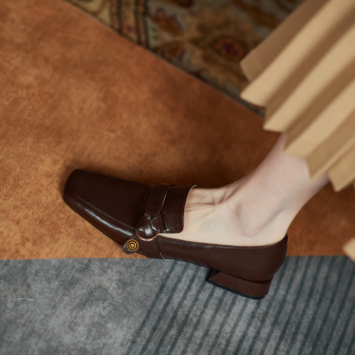 Marcelline Genuine Leather Loafers