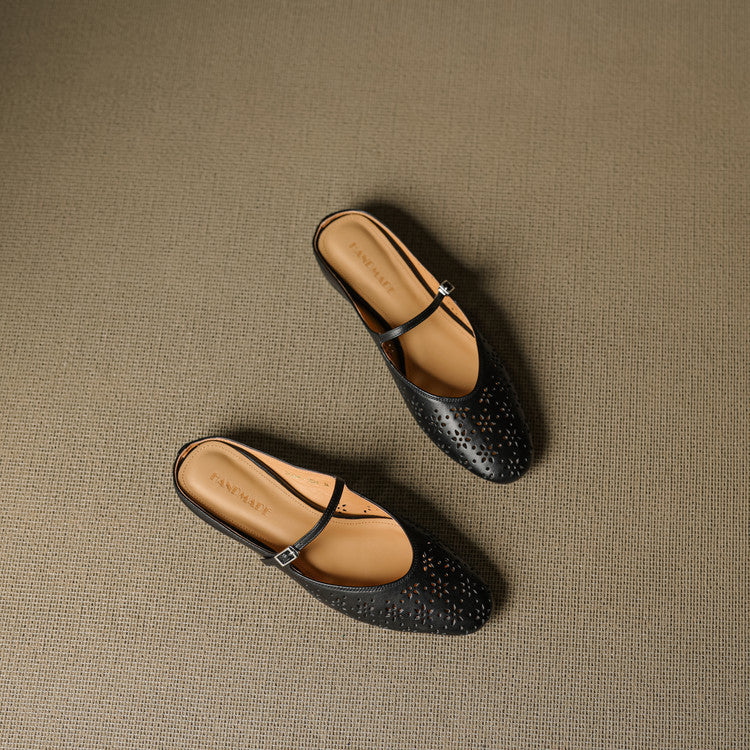 Alina Genuine Leather Mules