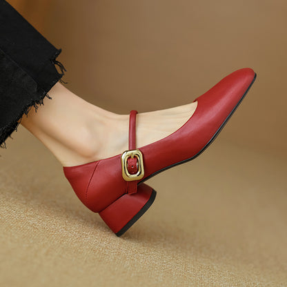 Vira Genuine Leather Heels