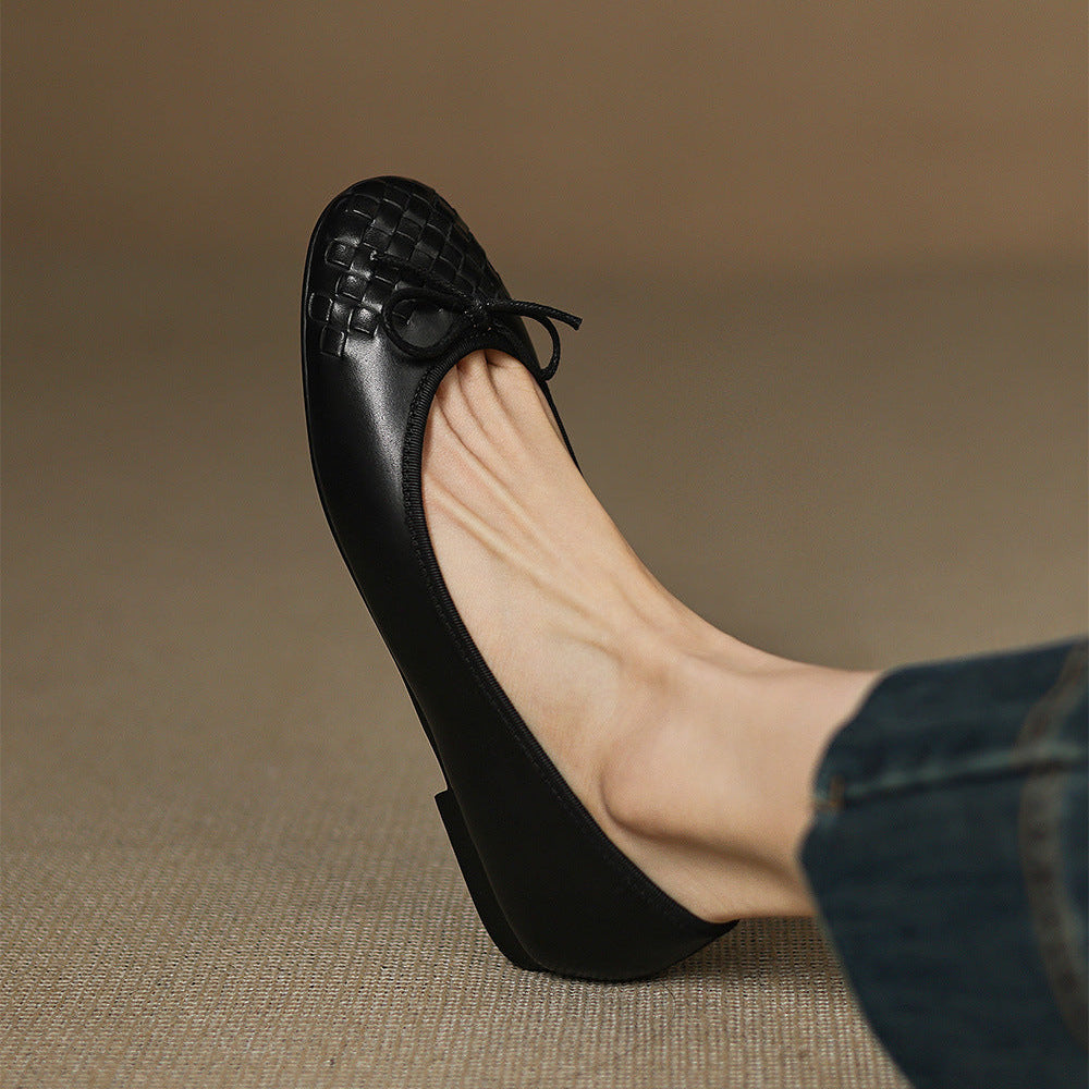 Vara Genuine Leather Flats