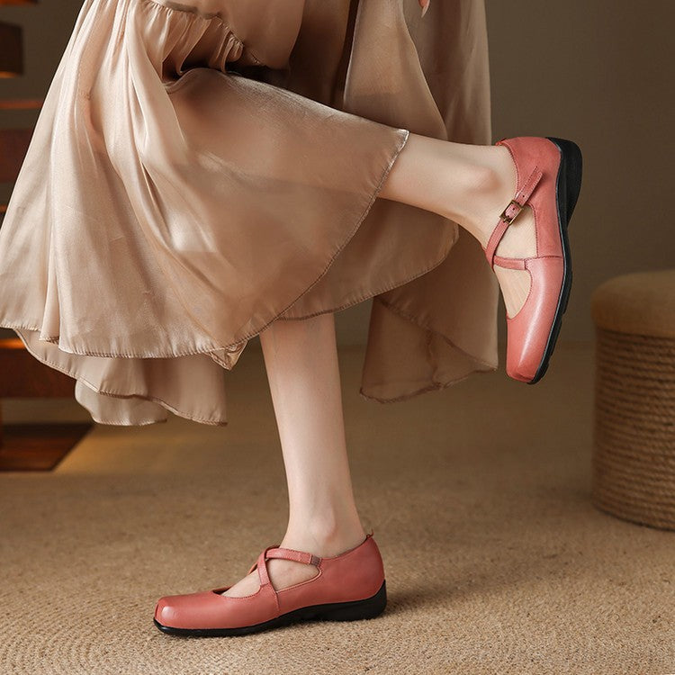 Fina Genuine Leather Flats