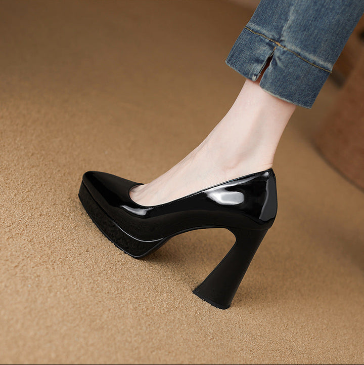 Thea Genuine Leather Heels
