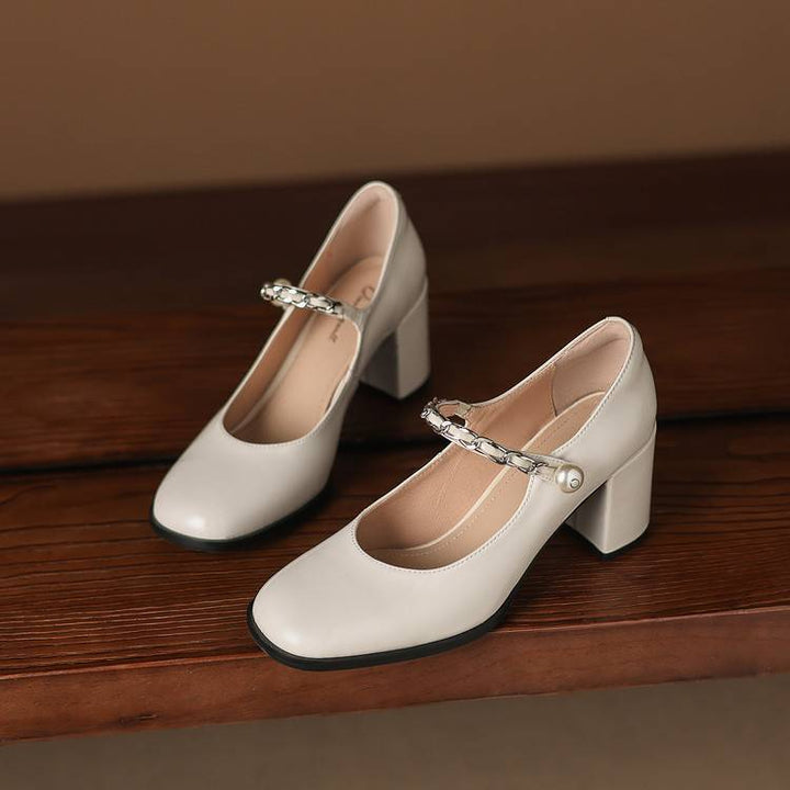 Vessa Genuine Leather Heels