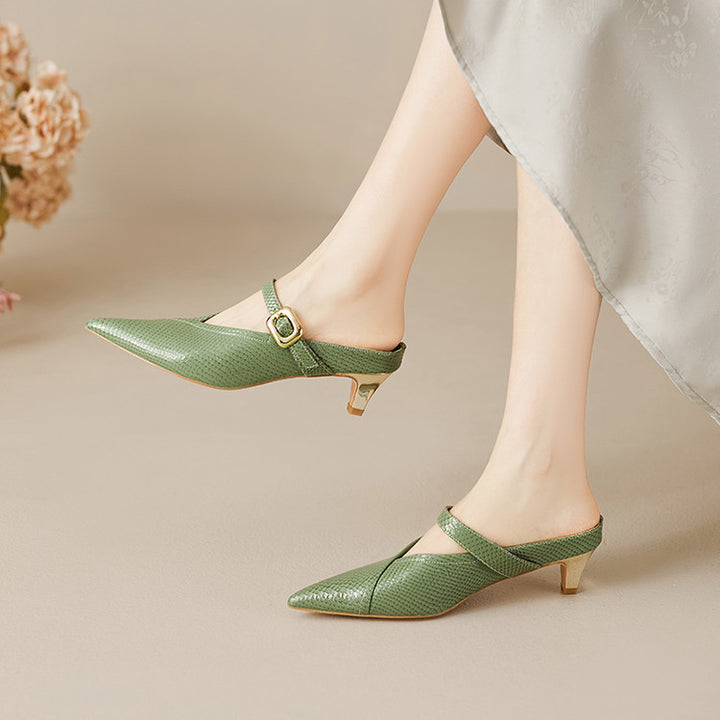 Maribelle Genuine Leather Heels