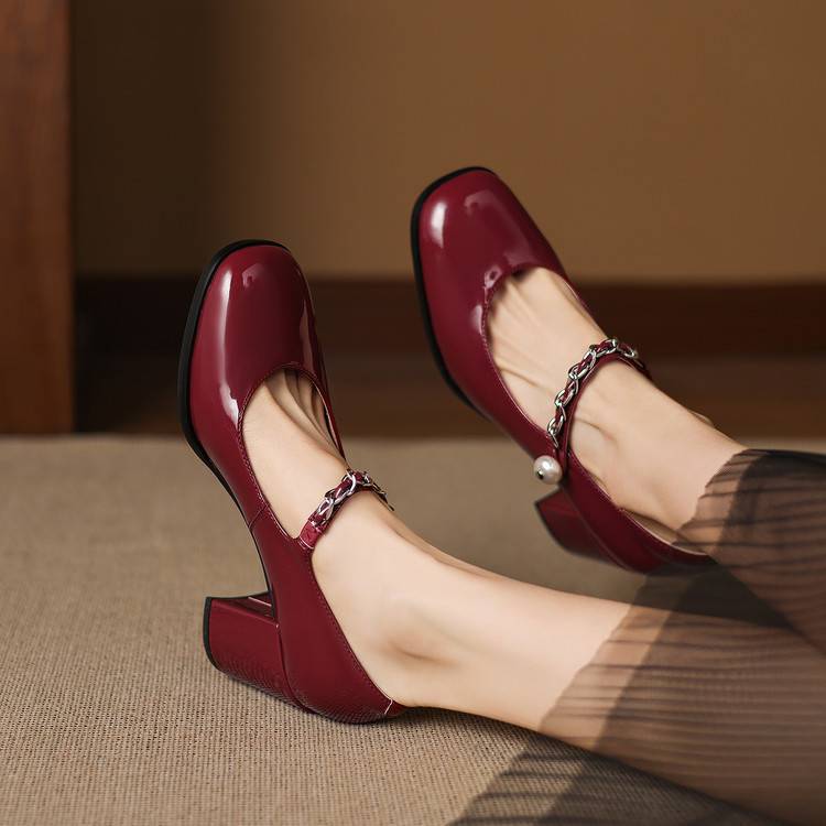 Vessa Genuine Leather Heels