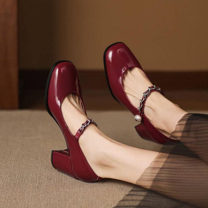 Vessa Genuine Leather Heels