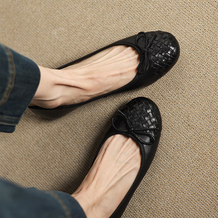Vara Genuine Leather Flats