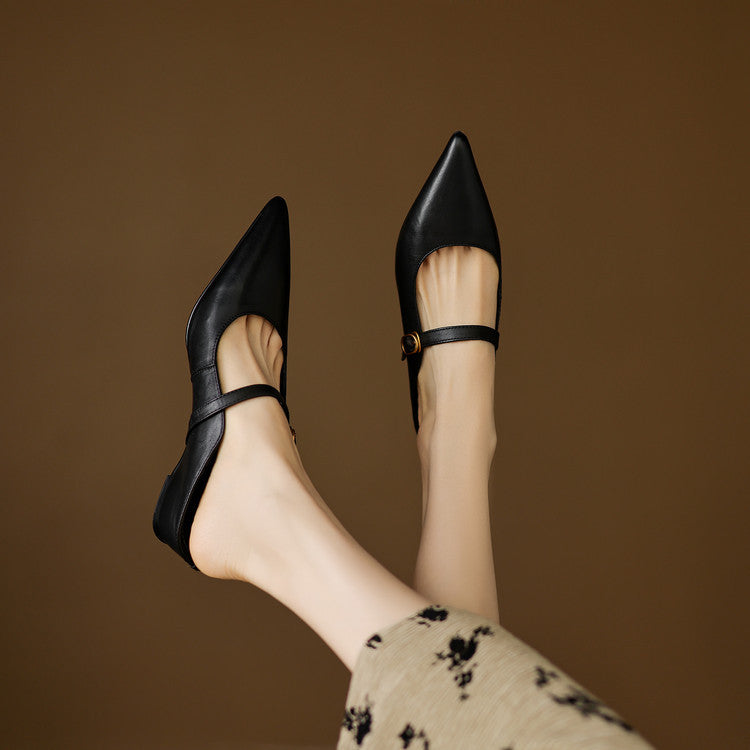 Liora Genuine Leather Mules