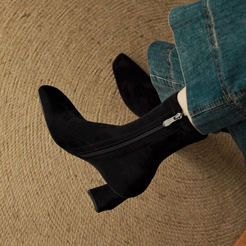 Sari Genuine Suede Boots