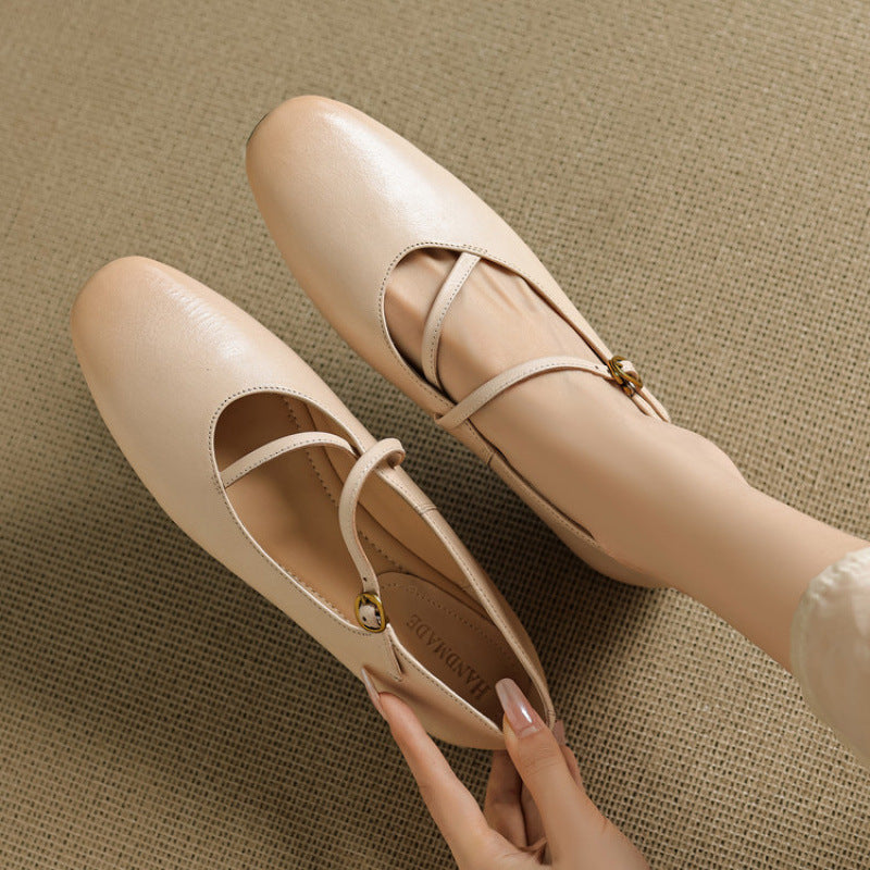 Valla Genuine Leather Flats