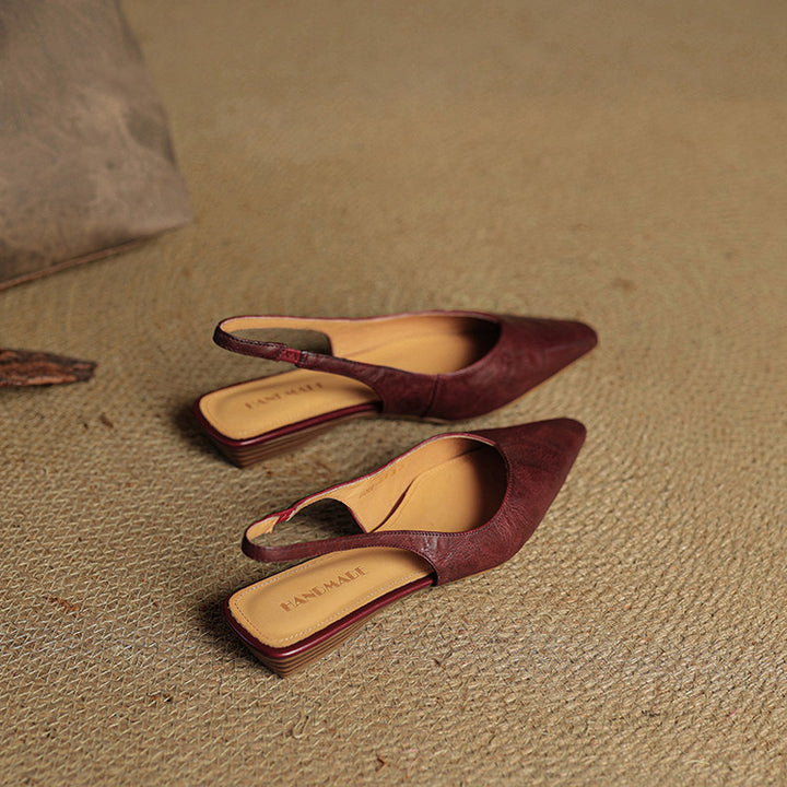 Leira Genuine Leather Mules