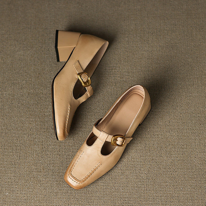 Viera Genuine Leather Heels