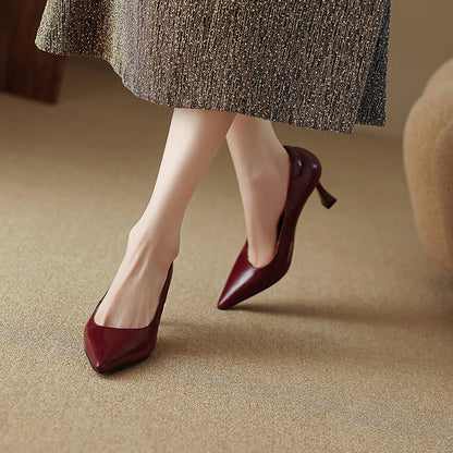 Aurel Genuine Leather Heels