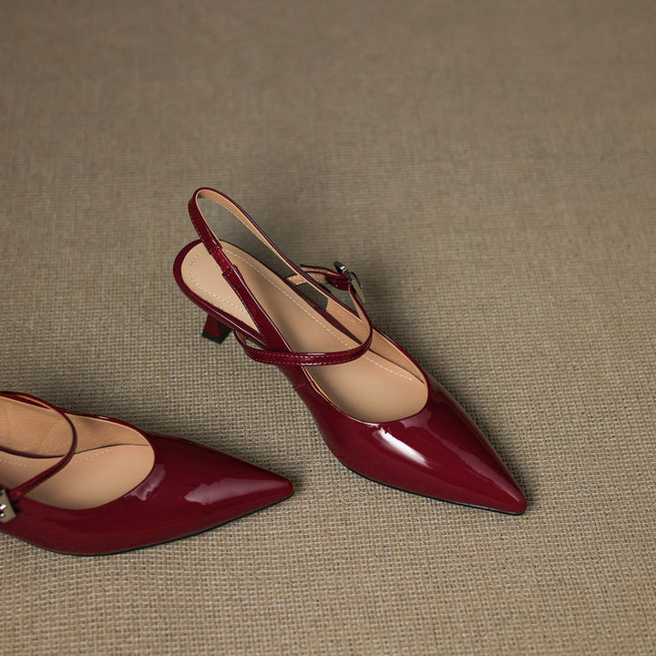 Elle Genuine Leather Heels