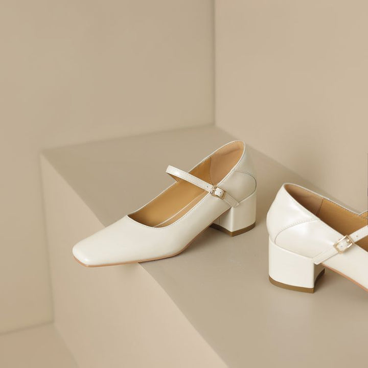Kristen Genuine Leather Heels