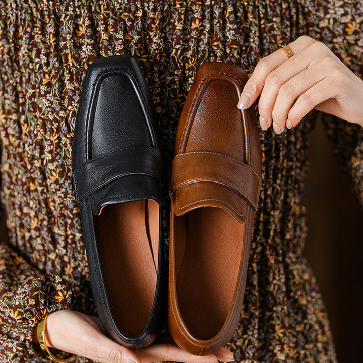 Nora Genuine Leather Heels