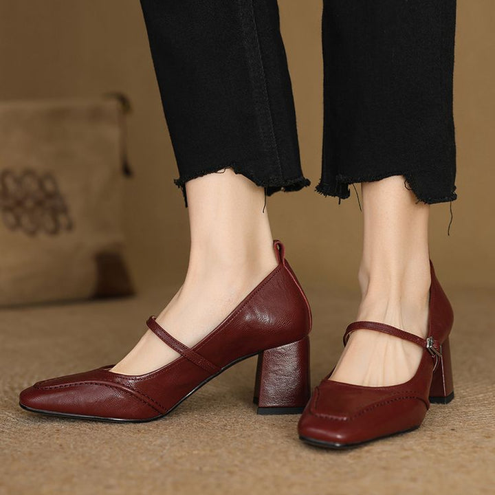 Cadria Genuine Leather Heels