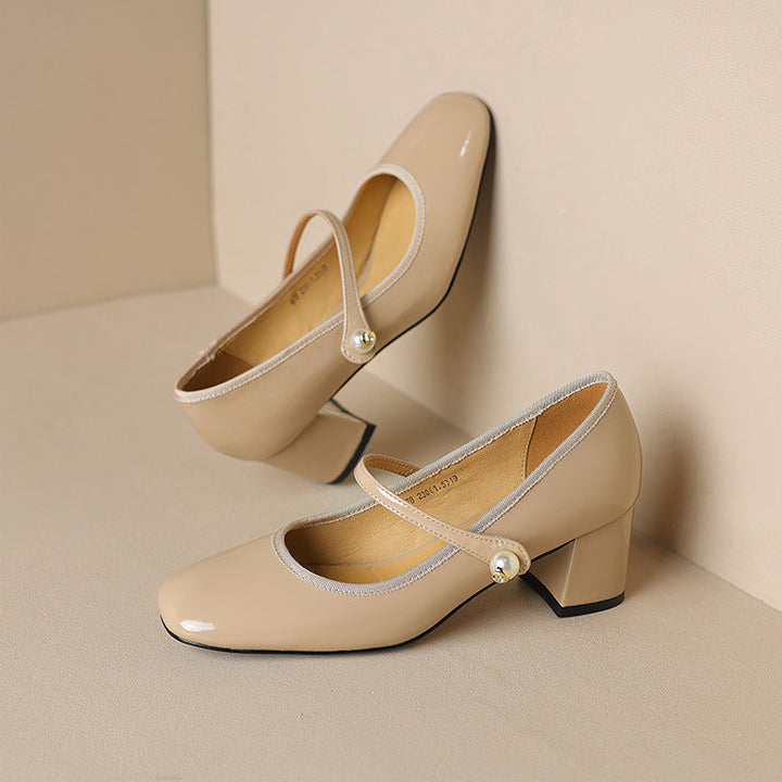 Calista Genuine Leather Heels