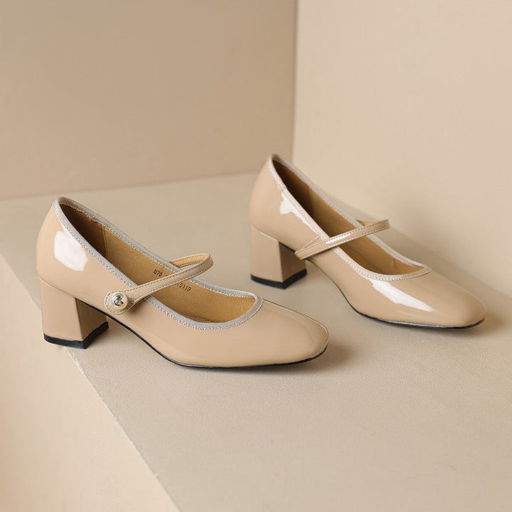 Calista Genuine Leather Heels