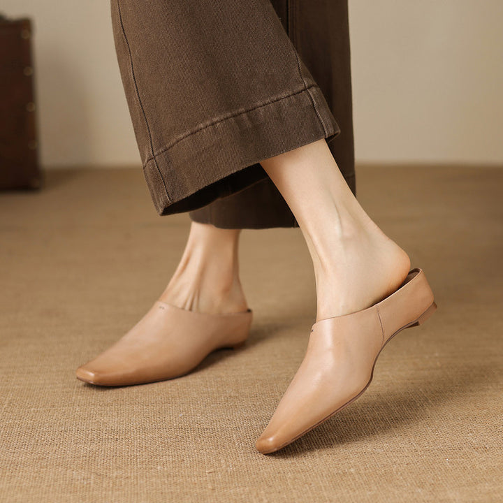 Nerissa Genuine Leather Mules