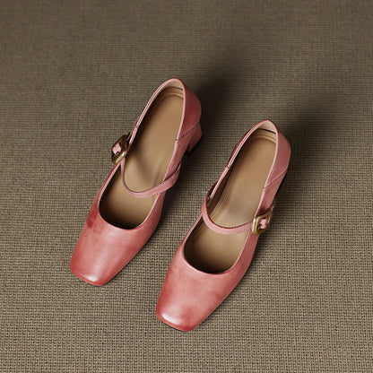 Luna Genuine Leather Heels