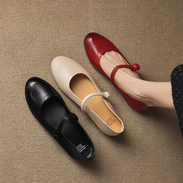 Renata Genuine Leather Flats