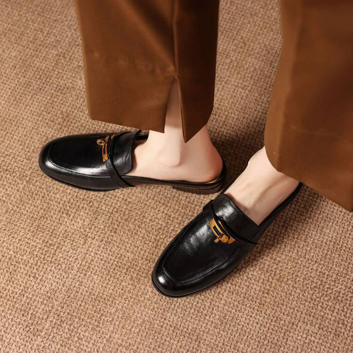 Fiorella Genuine Leather Mules