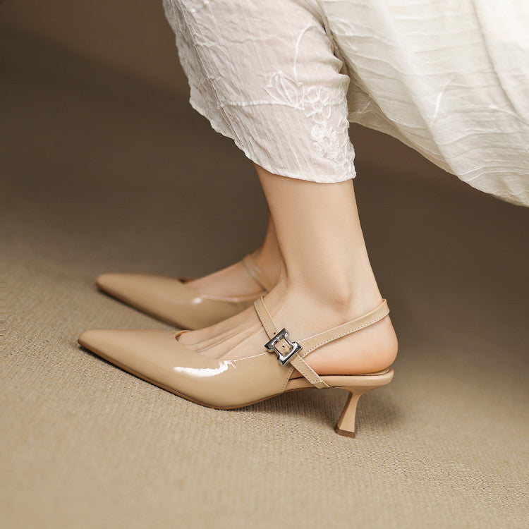 Elle Genuine Leather Heels