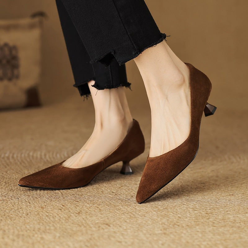 Orlen Genuine Suede Heels