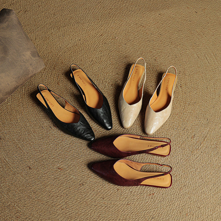Leira Genuine Leather Mules
