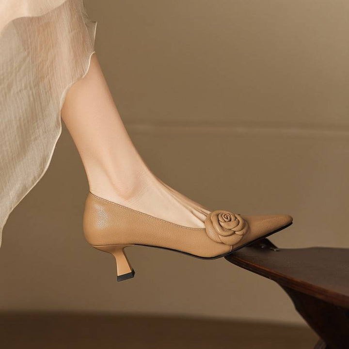 Arisa Genuine Leather Heels