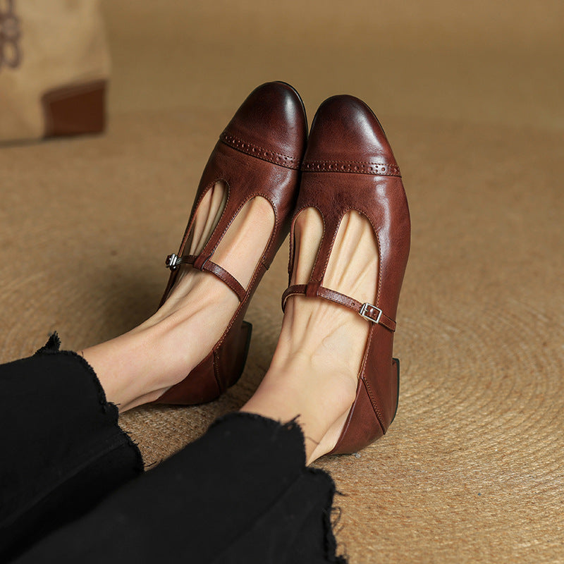 Jasmine Genuine Leather Flats