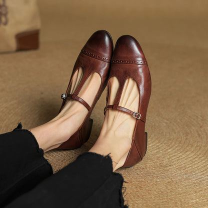 Jasmine Genuine Leather Flats