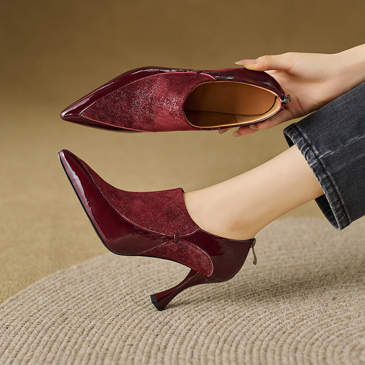 Evara Genuine Leather Heels