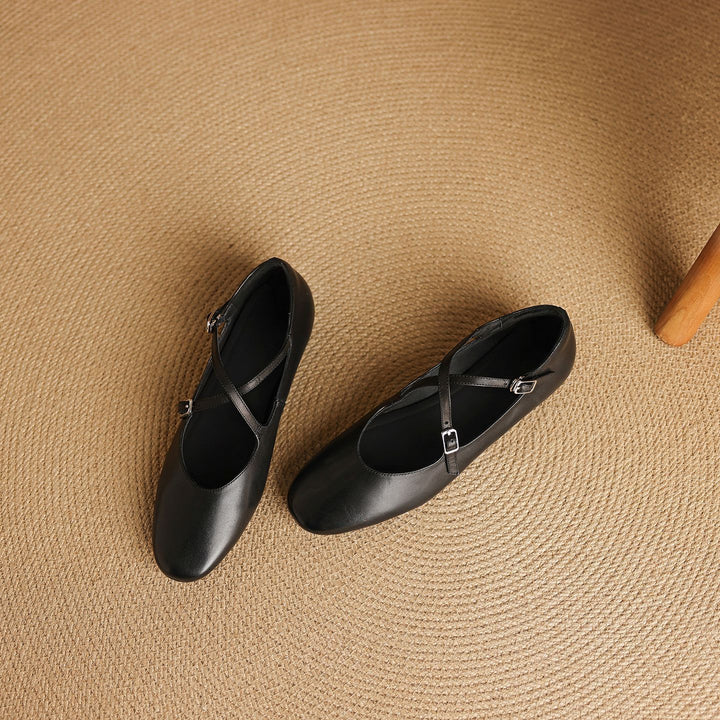 Avelin Genuine Leather Flats