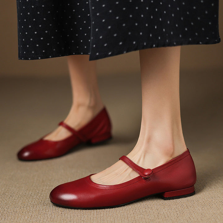 Renata Genuine Leather Flats
